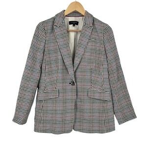 Talbots Plaid Blazer Career Office Business‎ Jacket 4P One Button Surgeon